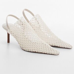NWT Mango Women’s Net Sling Back Size 37, or 7 US